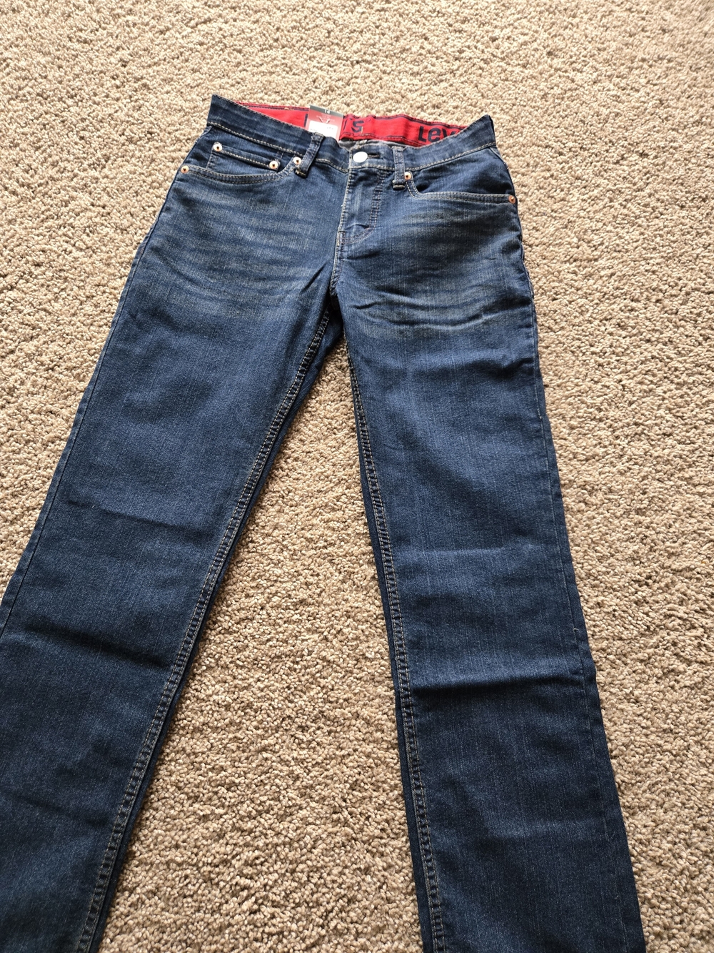 Levi's Boys Blue Slim Straight Jeans